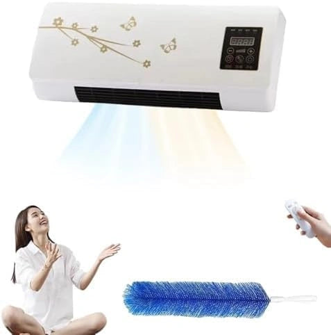 Draagbare split airconditioner, 3500 W, stille werking, 2-in-1 mini-wandbevestiging, timer, snelle koeling/verwarming van de ruimte, wit