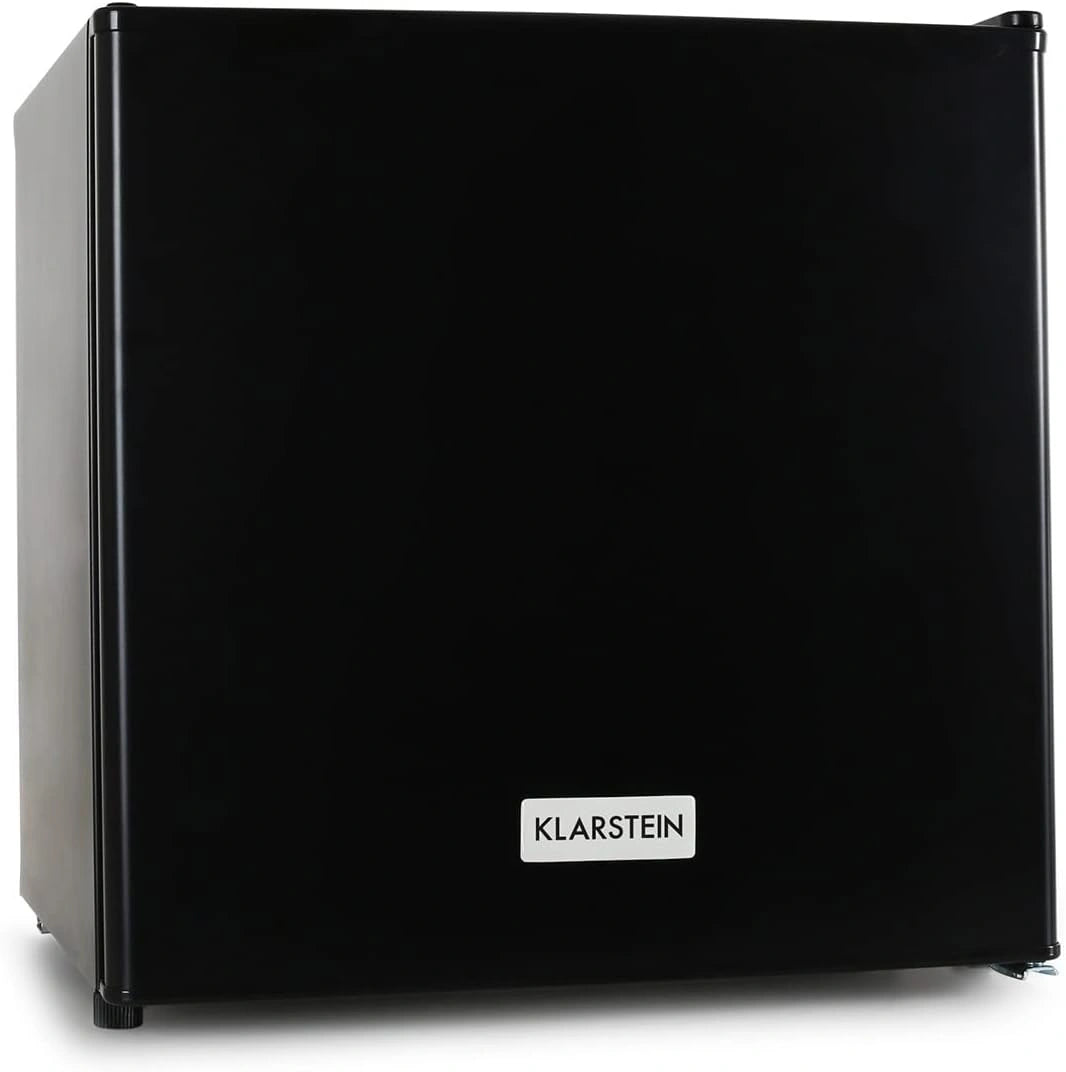 Klarstein Kleine vriezer met laden, hoge efficiëntie, kleine onderbouw voor slaapkamer en kantoor, ijsblokjesschaal, mini-vriezer, 35 l, zwart