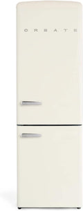CREATE/koelkast STYLANCE 330 liter / Retro-stijl combi koelkast Gebroken wit / 234 liter