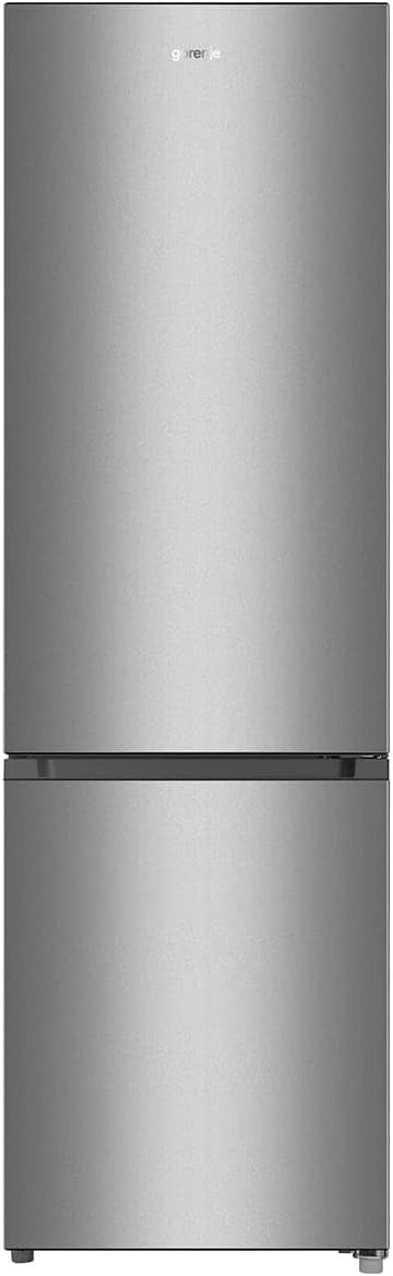 Gorenje RK 4182 PS4 Koel-vriescombinatie, hoogte 180 cm, koelen 198 liter, vriezen 66 liter, ledverlichting, roestvrijstalen look, zilver