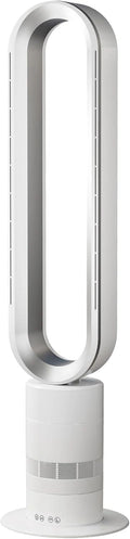 Bladloze Torenventilator met Verwarming en Koeling, Veilige Ultrasilent Ventilator met Afstandsbediening, 10 Snelheden & 10 Warmtestanden