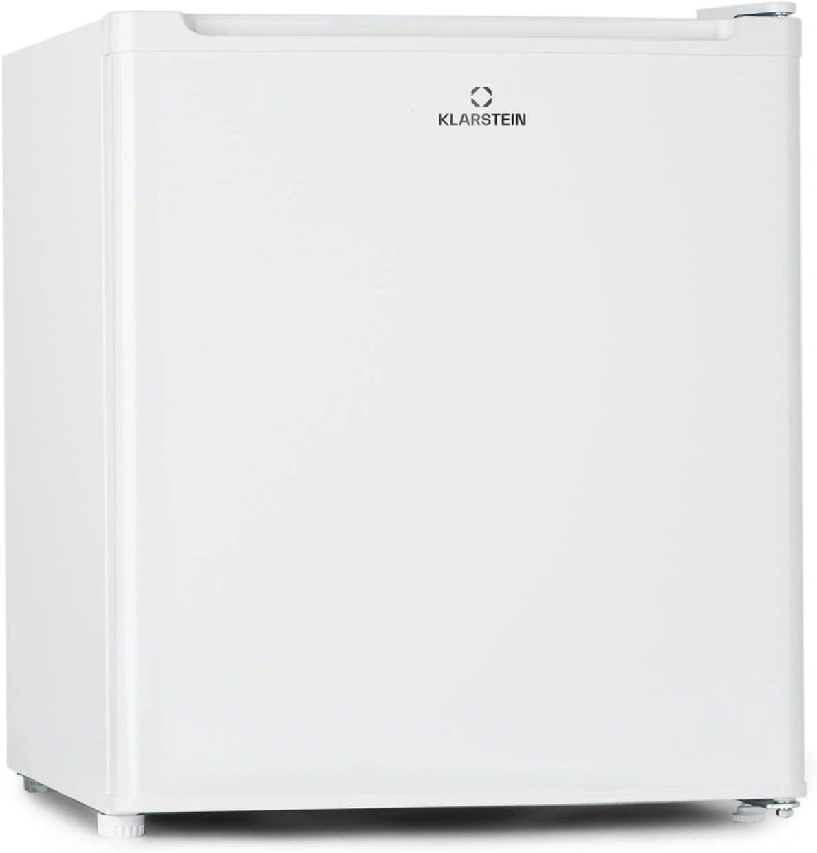 Klarstein Mini Vriezer, klein & Stil, Vrijstaande Vriezer, 33 L Kleine Diepvries met IJsblokjesvorm & IJsschraper, Energiezuinige, zilver