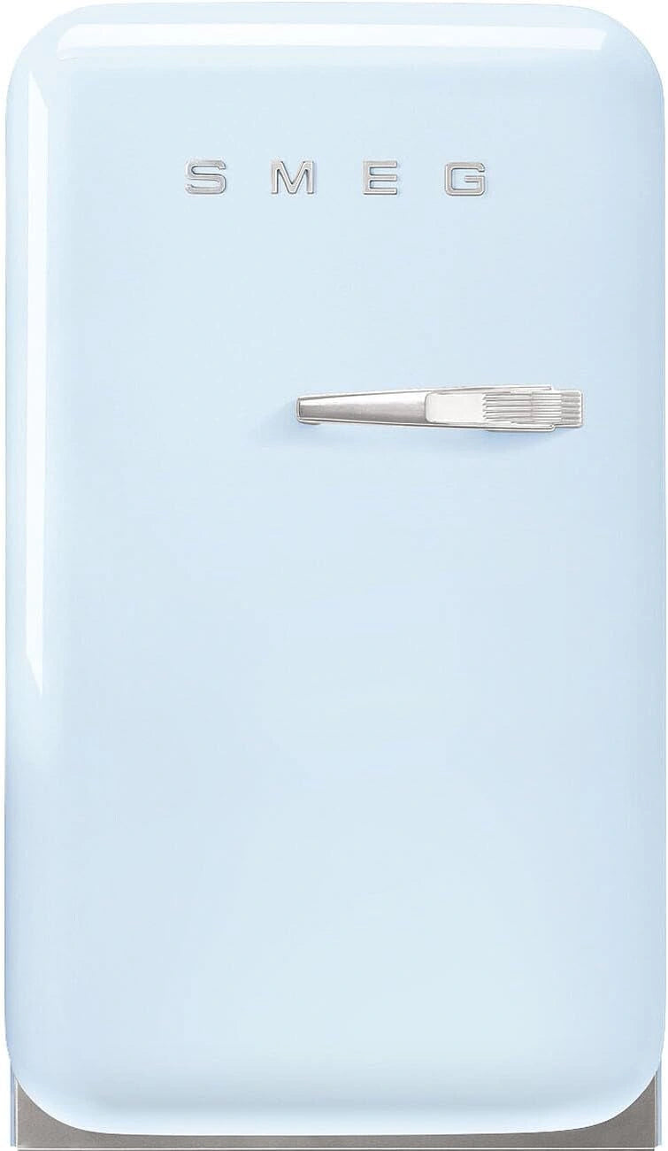 Smeg, FAB5LDPB6 Vintage minibar koelkast, 1 deur, 34 l, scharnieren links, statisch koud, 2 verstelbare planken, flessenhouder en ledverlichting
