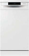 Gorenje GS 520 E15W vrijstaande vaatwasser, 45 cm, 9 couverts, 5 programma's, 1 uur reinigingsprogramma, in hoogte verstelbare bovenkorf