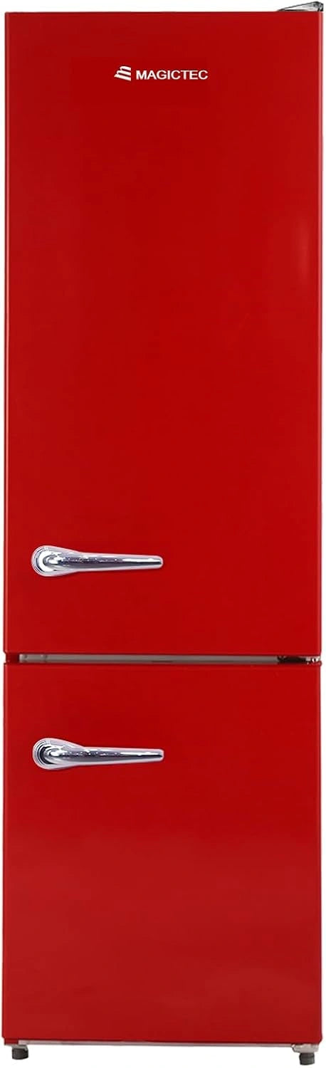 magictec Kühl-Gefrierkombination, 236 L, No Frost, freistehend, Rot