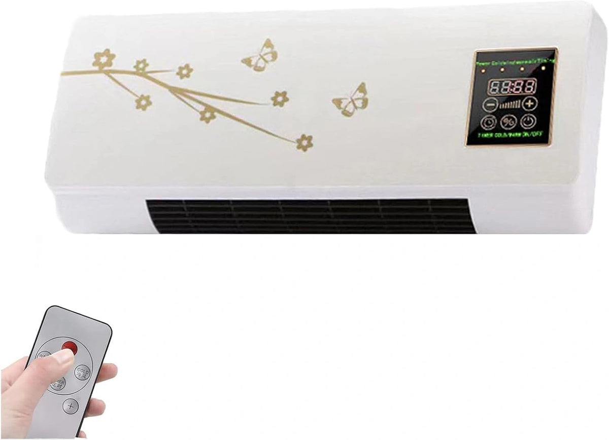 Professionele 3-in-1 airconditioning zonder leidingen, stille wandventilator zonder vleugels met afstandsbediening
