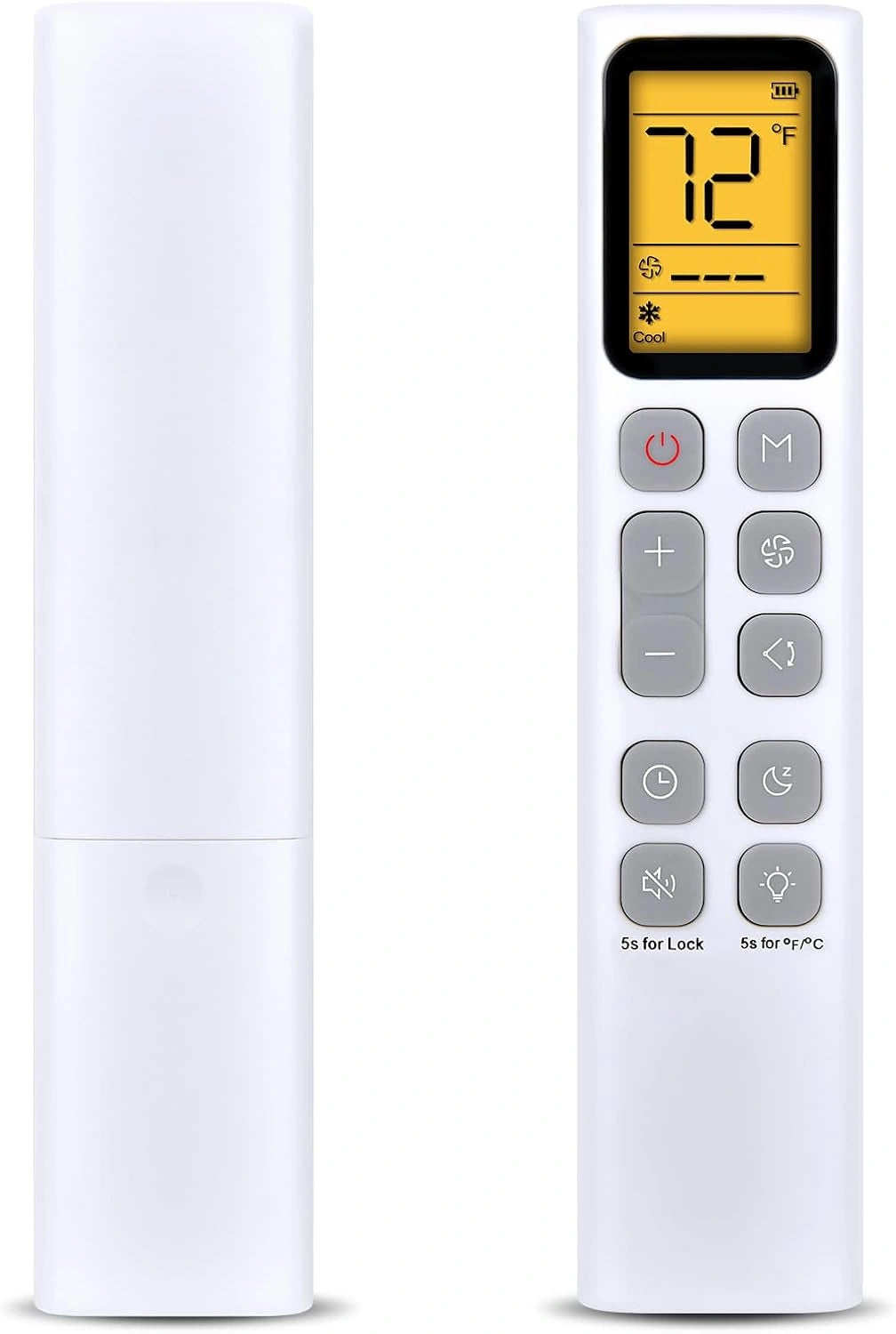 Nieuwe vervangende afstandsbedieningsset voor Dreo mobiele airconditioners 8000 BTU Ashrae (5000 BTU DOE) AC318S (wit)