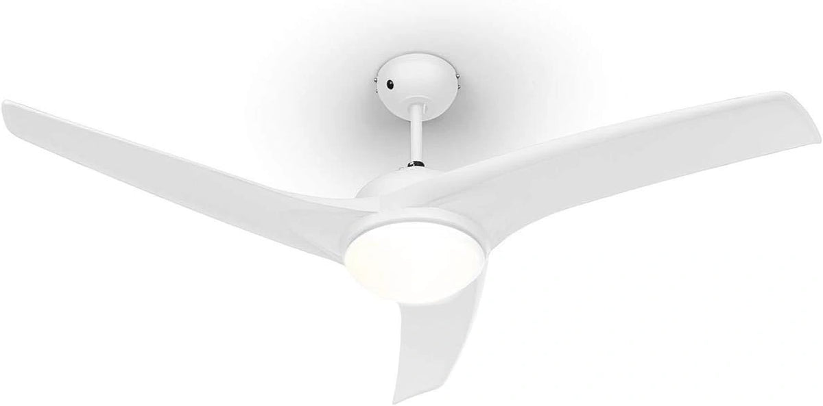 Klarstein Ventilator Figo plafondventilator, 2-in-1: & plafondlamp (2 x 42 W), diameter: 132 cm, 3 bladen, luchtstroom: 9,018 m³/h, 2 draairichtingen