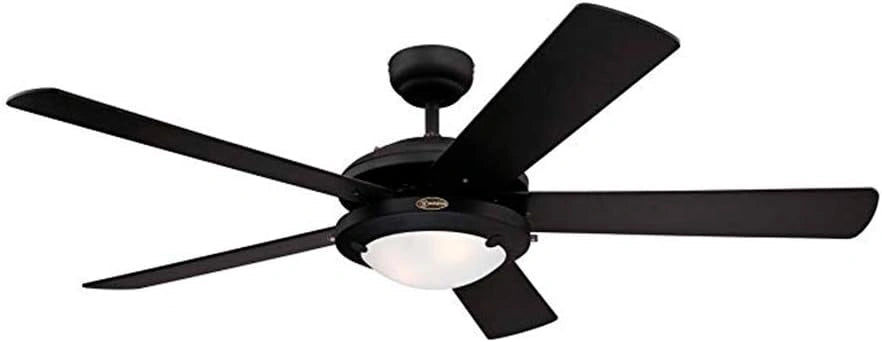 Westinghouse Lighting Comet Plafondventilator met lamp, zwart