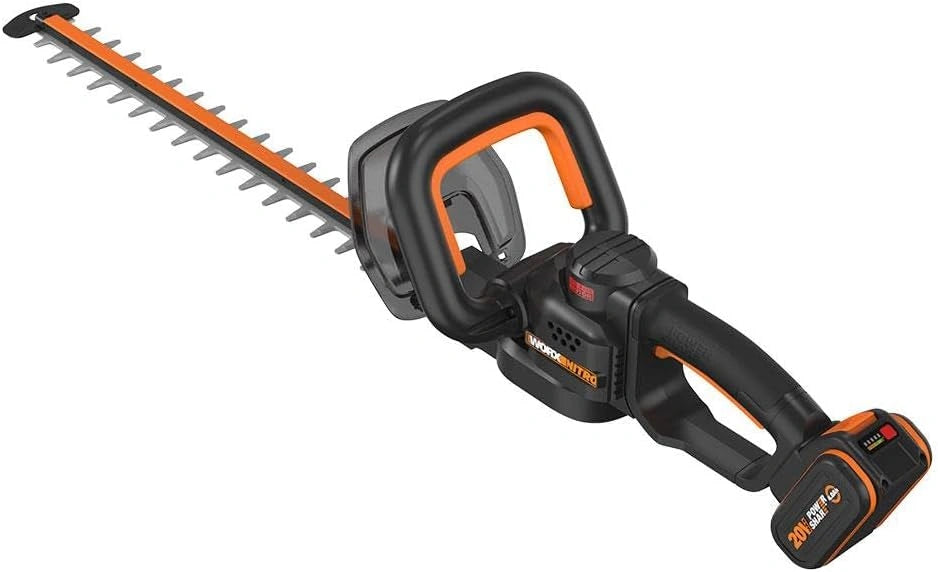 WORX Nitro, Draadloze heggenschaar 20 V, 4 Ah, 56 cm lemmet, diameter 27 mm, WG263E (levering met accu en oplader, borstelloze motor