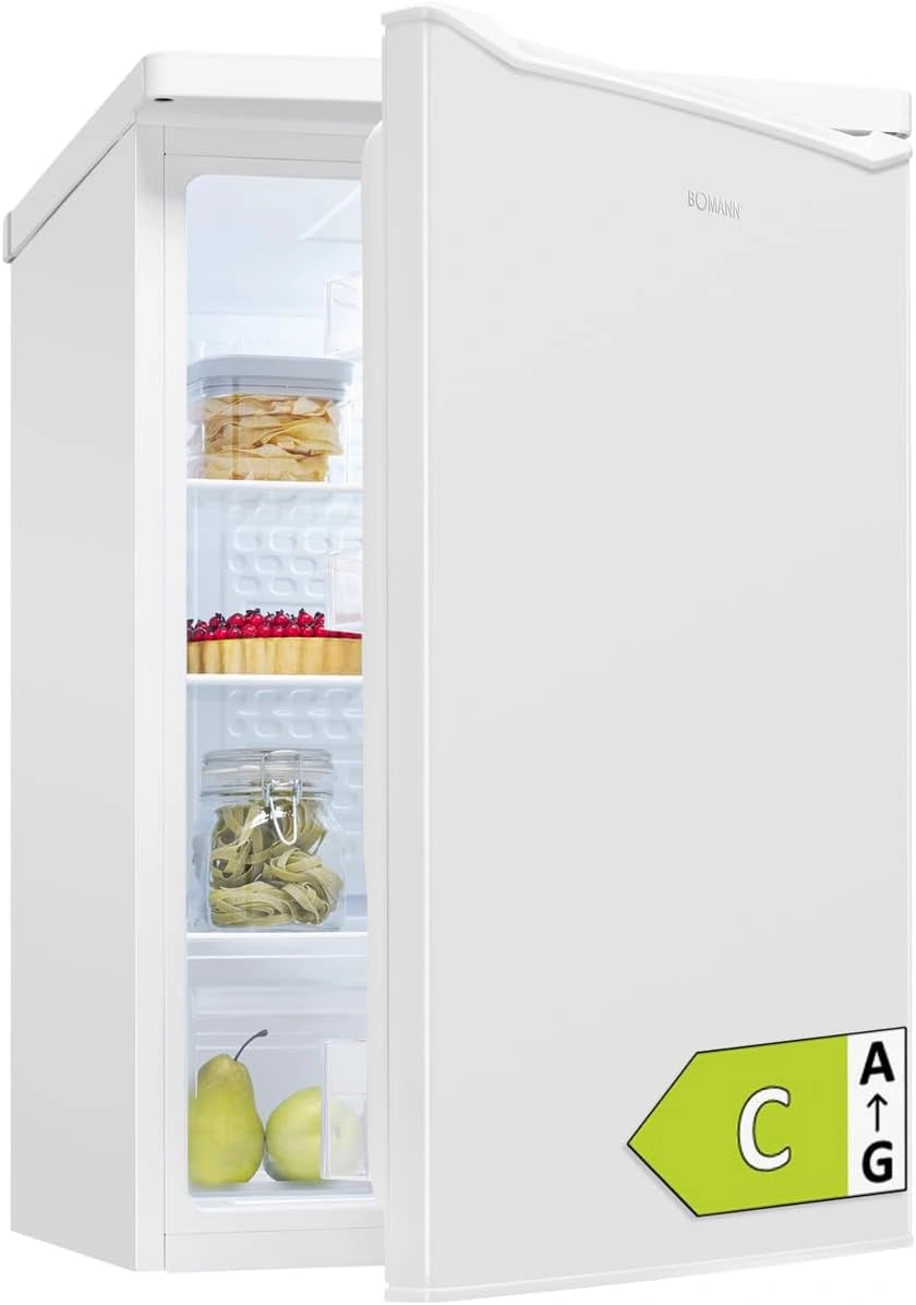 Bomann® Koelkast zonder vriesvak, Energieklasse C, 85 cm, 5 jaar garantie op de compressor, Kleine koelkast, 0-8 °C, Stil 35 dB, 3 schappen