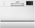 COMFEE TD602E-W Compacte vaatwasser, 6 couverts, 6 programma's, wit