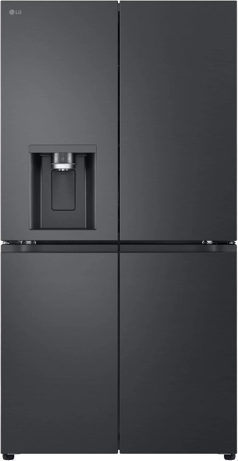 LG GML960EVBE Multi-Door koelkast met vriesvak (641 l, energieklasse E) met ijs- en waterdispenser, DoorCooling, volledig vorstvrij, zwart