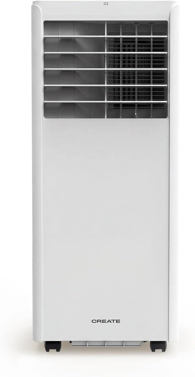 CREATE SILKAIR 5000 Mobiel 3-in-1 airconditioner, 5000 BTU, met luchtontvochtiger 27 l/dag, met afzuigset voor schuiframen, ruimtes tot 12 m², timer