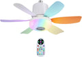 Ventilatore Soffitto, 47x18cm Plafoniera Con Luce, wit