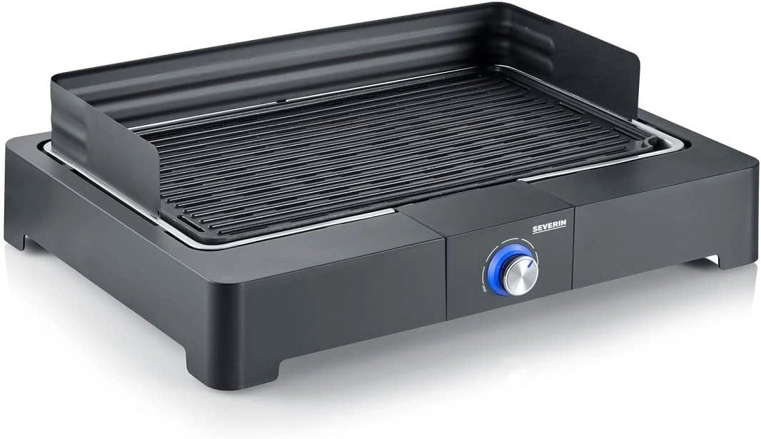 SEVERIN PG 8567 Tafelgrill met aluminium grillplaat voor binnen en buiten, elektrische grill met snelle grillstart