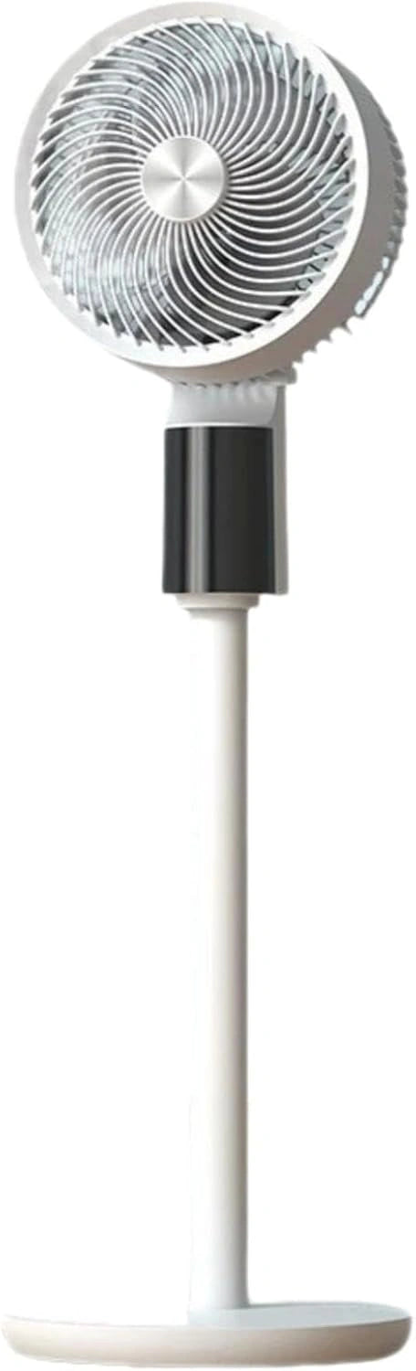 Stille staande ventilator met afstandsbediening, in hoogte verstelbaar, DC-motor met 12 snelheden, 3D-oscillatie, timer