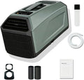 Camping Airco Legergroen, Draagbare Airconditioning 5000 BTU voor Tent, Mobiel Koelsysteem 400W met Dubbele Slang