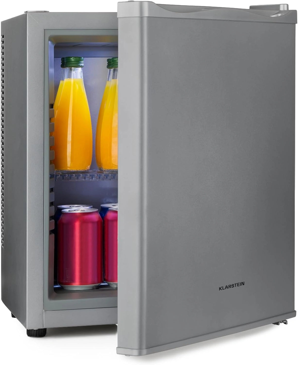 Klarstein Minibar Happy Hour 5-15°C geruisloos 23 dB ledverlichting, Minikoelkast, 23 liter, voor Hotelkamer voor Partykelder