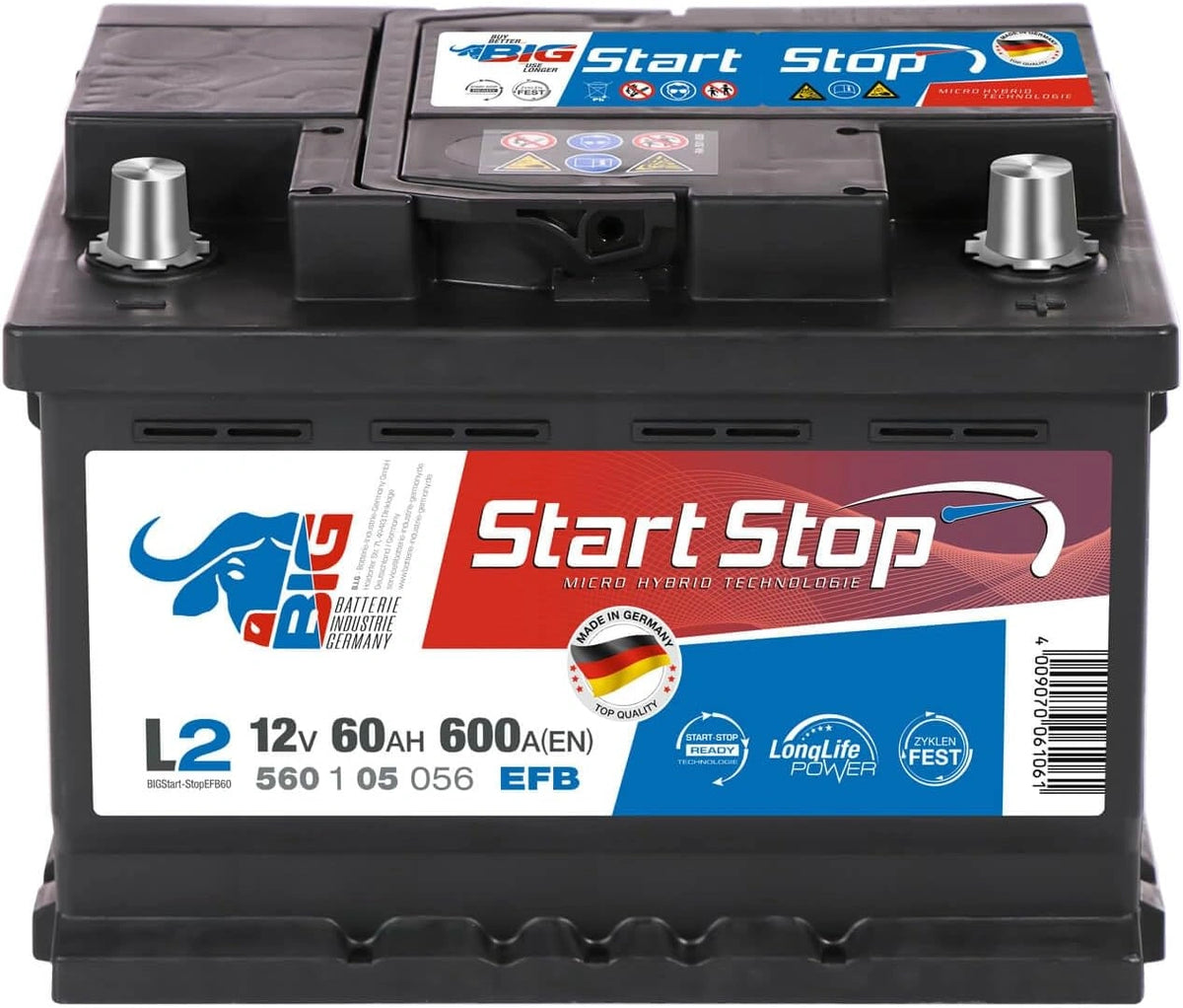 BIG Akku 600A/EN, 60 Ah, 12 V