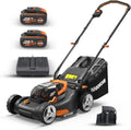WORX WG743E Accu-grasmaaier, 40 V, professionele grasmaaier met mulchfunctie en PowerShare-accu, grasmaaien zonder kabel