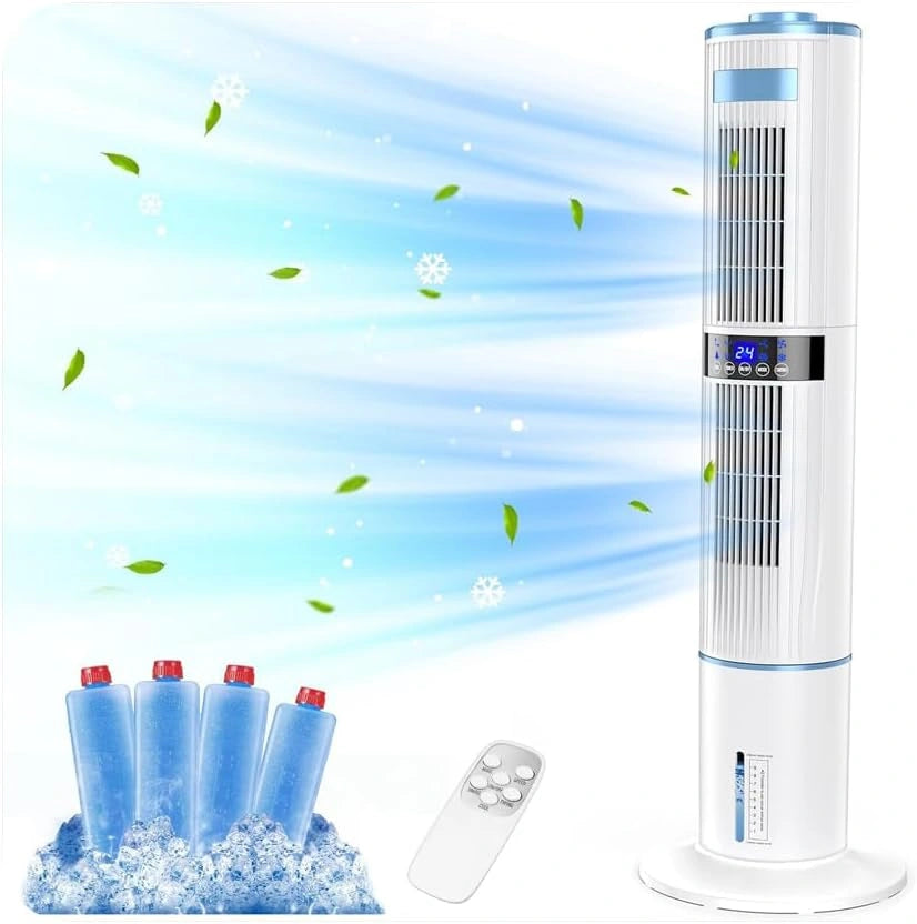 Mobiele airconditioner zonder slang, met nachtmodus, stil, 65 W, timer 1-24 uur, 4 modi, oscillatie 60 ° en 360 °, tank van 4 liter
