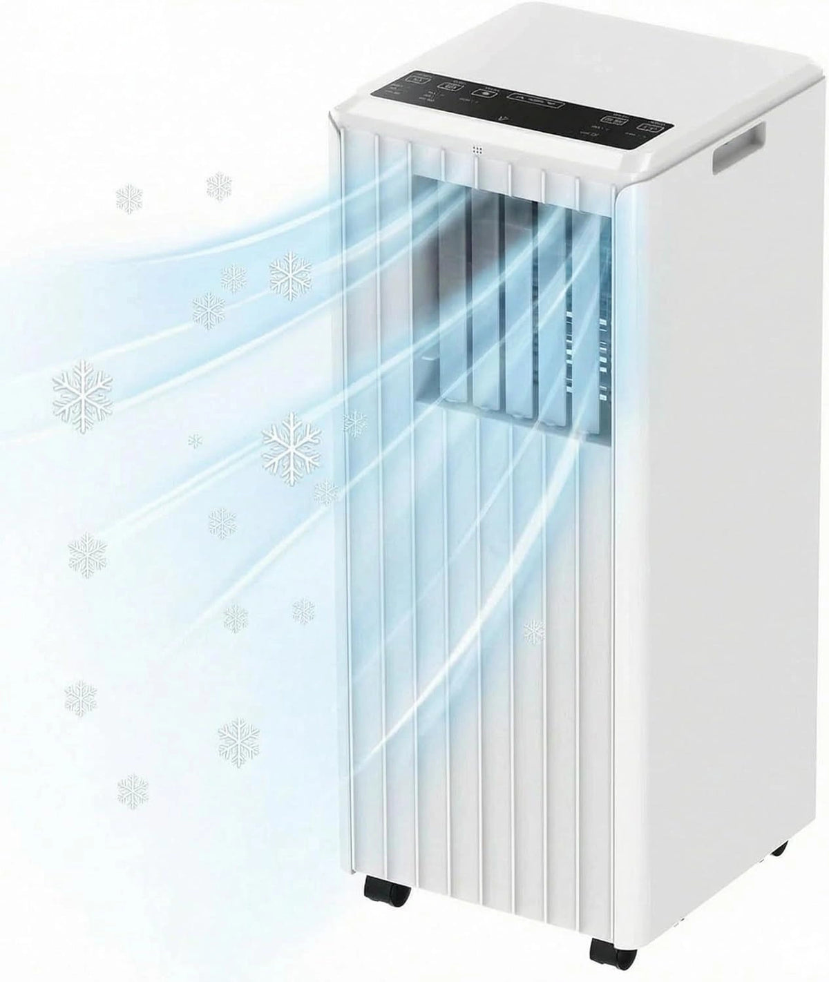 Mobiele airconditioning, 7000 BTU, mobiele airconditioning, 3-in-1 met koeling, ventilator en ontvochtiging, stil voor ruimtes tot 35 m²