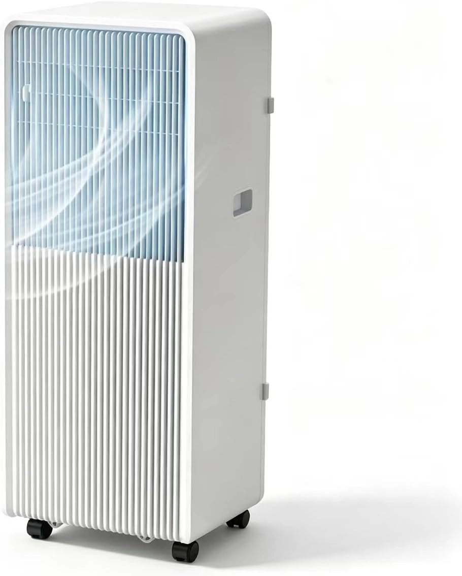 Krachtige 12000 BTU draagbare AC: 3-in-1 koel-, ontvochtigings- en ventilatormodus, dekt ruime kamers, digitale thermostaat en afstandsbediening