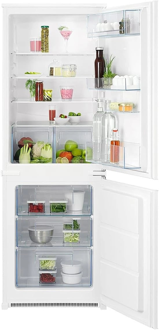 AEG OS5S161ES Inbouw-koel-vriescombinatie, zilver/wit