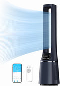 Midea MFP-120i (BL) 2-in-1 torenventilator, stil, 38 dB, luchtreiniger, H13 True HEPA op 47,6 ㎡ led-scherm, afstandsbediening, oscillatie