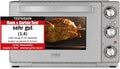 CASO TO 26 SilverStyle, Design oven, 26 liter ovenruimte, 3 inschuifniveaus, 70-230 °C, incl. pizzasteen, 5-voudige functie: hete lucht