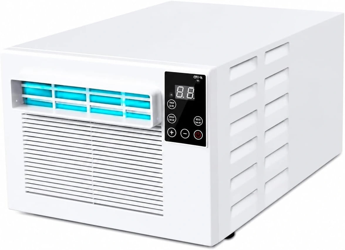 Draagbare Airconditioner 280W Mini Split Airconditioner Koeler Compact AC Unit Intelligente Timer Venster Gemonteerd Koelsysteem Voor Slaapkamer Huur