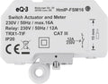Homematic IP Schakel-meetactor (16 A), inbouw, voor de slimme bediening van elektronische apparaten en verlichting, werkt met Alexa en Google Home