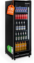 GastroHero Kühlschrank, 230 L, Schwarz