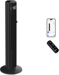 Levoit, Smart App torenventilator, stille ventilator voor slaapkamer, 4 modi, 12 standen, 12 uur timer, afstandsbediening en koeling, 7,9 m/s
