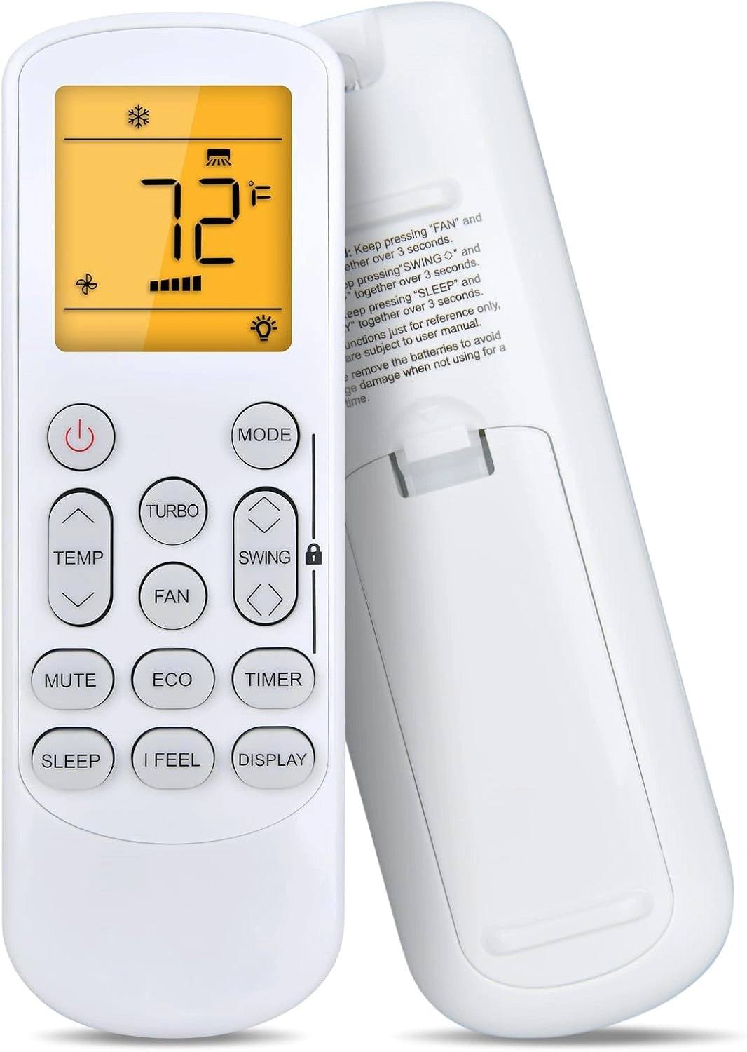 Nieuwe airconditioner vervangende afstandsbedieningsset voor KESSER airconditioning 9000 BTU/H 12000 BTU/H, wit
