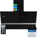KKT KOLBE Afzuigkap wandkap EASY9005SM, 90 cm koploos, zwart