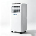 18000 BTU Mobiele Airco Koelen en Verwarmen 2-in-1 Vrijstaand, Airconditioner met Wielen, Het hele jaar door Draagbare Airconditioning Unit, Wit