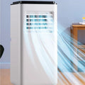 Mobiele Airco (12.000 Btu) Met Wielen En Afstandsbediening, 4-In-1 Mobiele Unit Met Koel-, Verwarmings-, Ventilator- En Ontvochtigingsfunctie