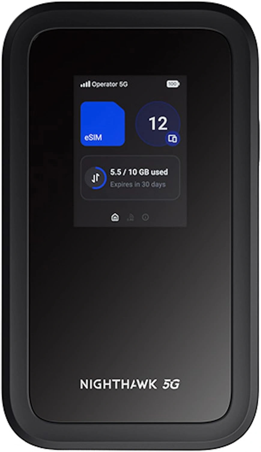NETGEAR Nighthawk M7 Mobiele 5G MiFi Router met eSIM, WiFi 7, Tot 3,6 Gbps, zwart