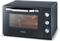 SEVERIN XXL Bak- en toastoven met heteluchtfunctie, oven met grillrooster, bakplaat, draaispit en pizzasteen