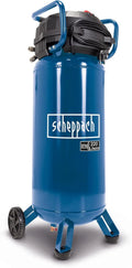 Scheppach Persluchtcompressor, staand HC51V, 1500 W met 10 bar druk, 50 liter ketel, aanzuigvermogen 220 l/min, olievrij/onderhoudsarm, drukregelaar