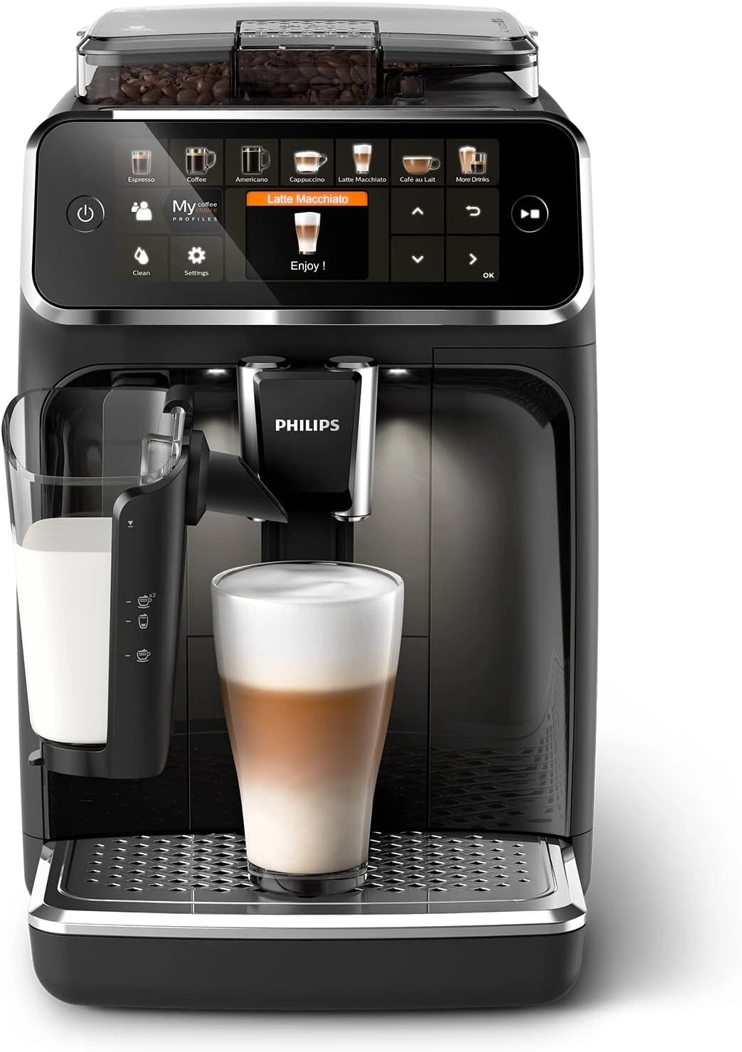 PHILIPS Kaffeevollautomat LatteGo 5400, Schwarz