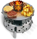 Terma Vuurplaat/grillplaat, complete set, geschikt voor Petromax Atago & BBQ-Toro DOKING Made in Germany, plancha-plaat, vuurplaat grill