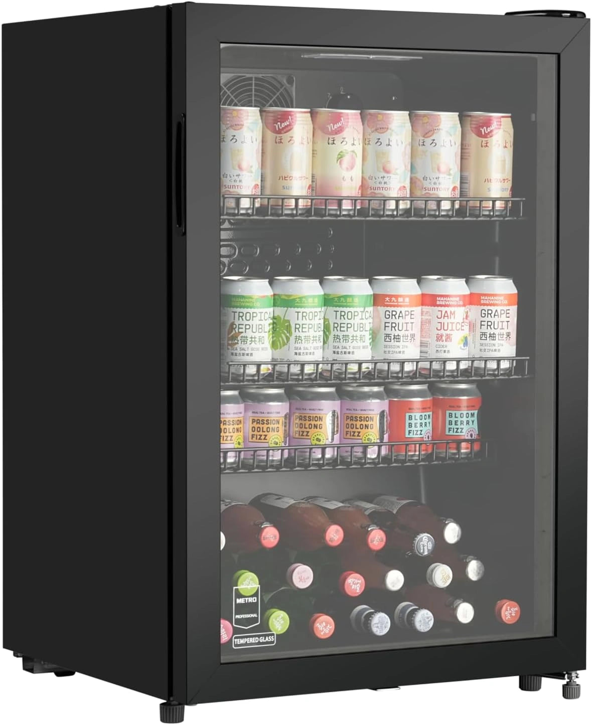 METRO Professional Kühlschrank GSC2125B, 118 L, Schwarz