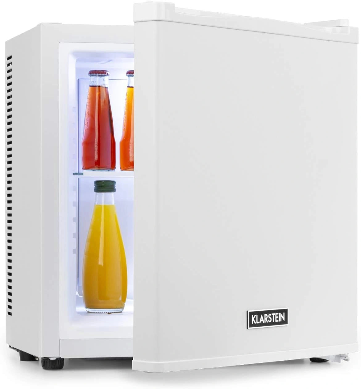 Klarstein Mini-koelkast voor kamer, 13 liter mini-koelkast voor drankjes & cosmetica, Kleine minibar, klein & stil, Verstelbaar schap, Kleine 5-15°C