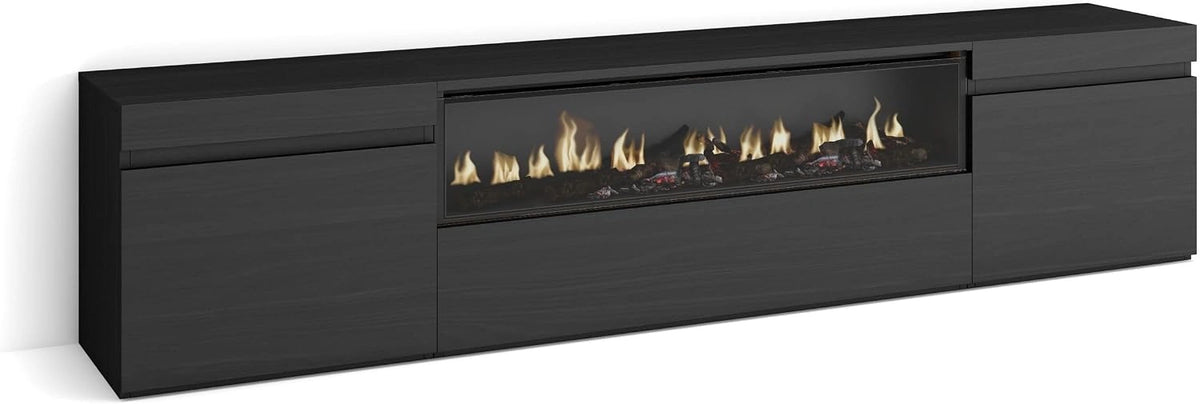 Skraut Home TV-meubel, bruin/zwart