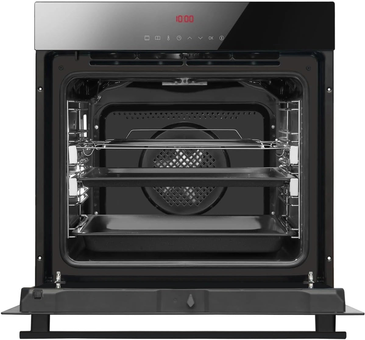 Amica EBPX 946 610 S EEK: A+ Einbaubackofen, 60 cm breit, 77 L, Pyrolyse, XXL Backofen, Teleskopauszug, OpenUp, zwart