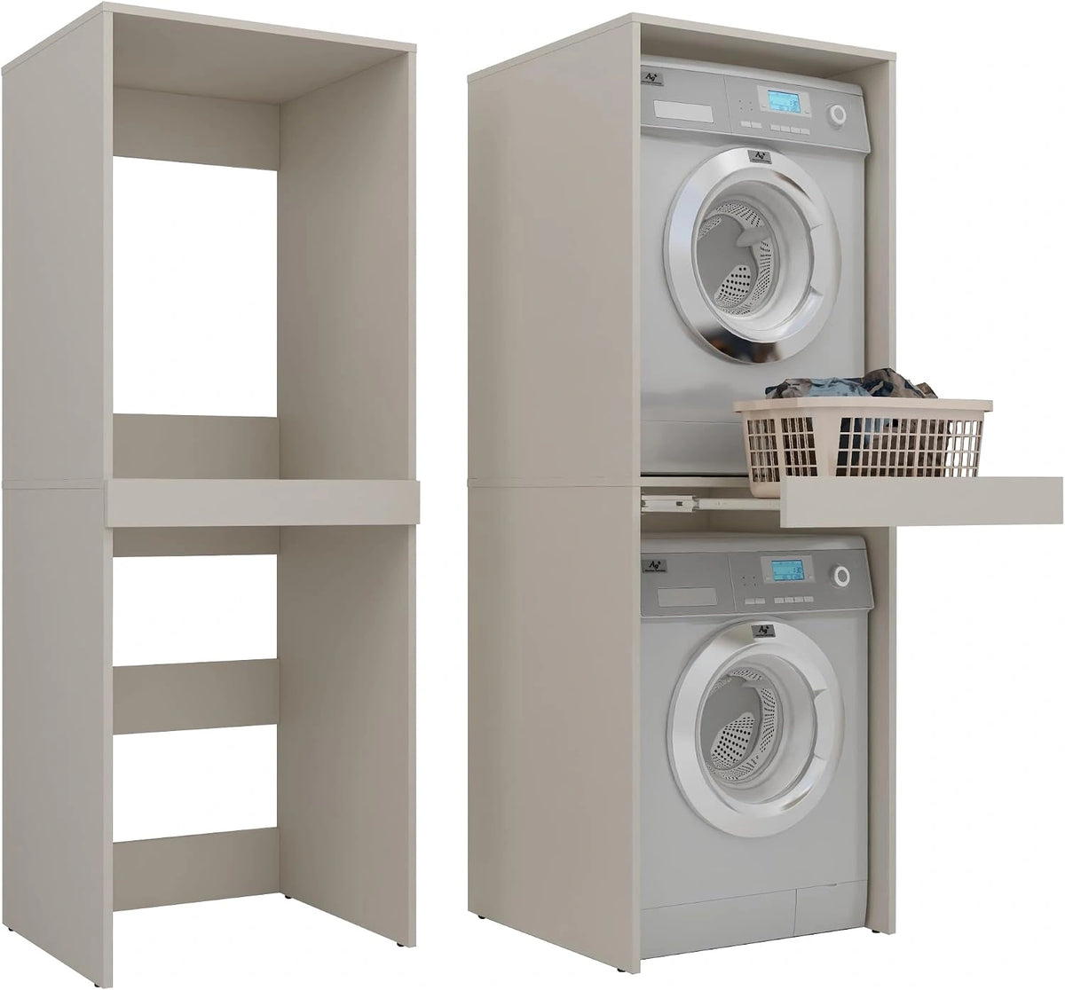 Milionmeblicom Waschtrockner, Beige