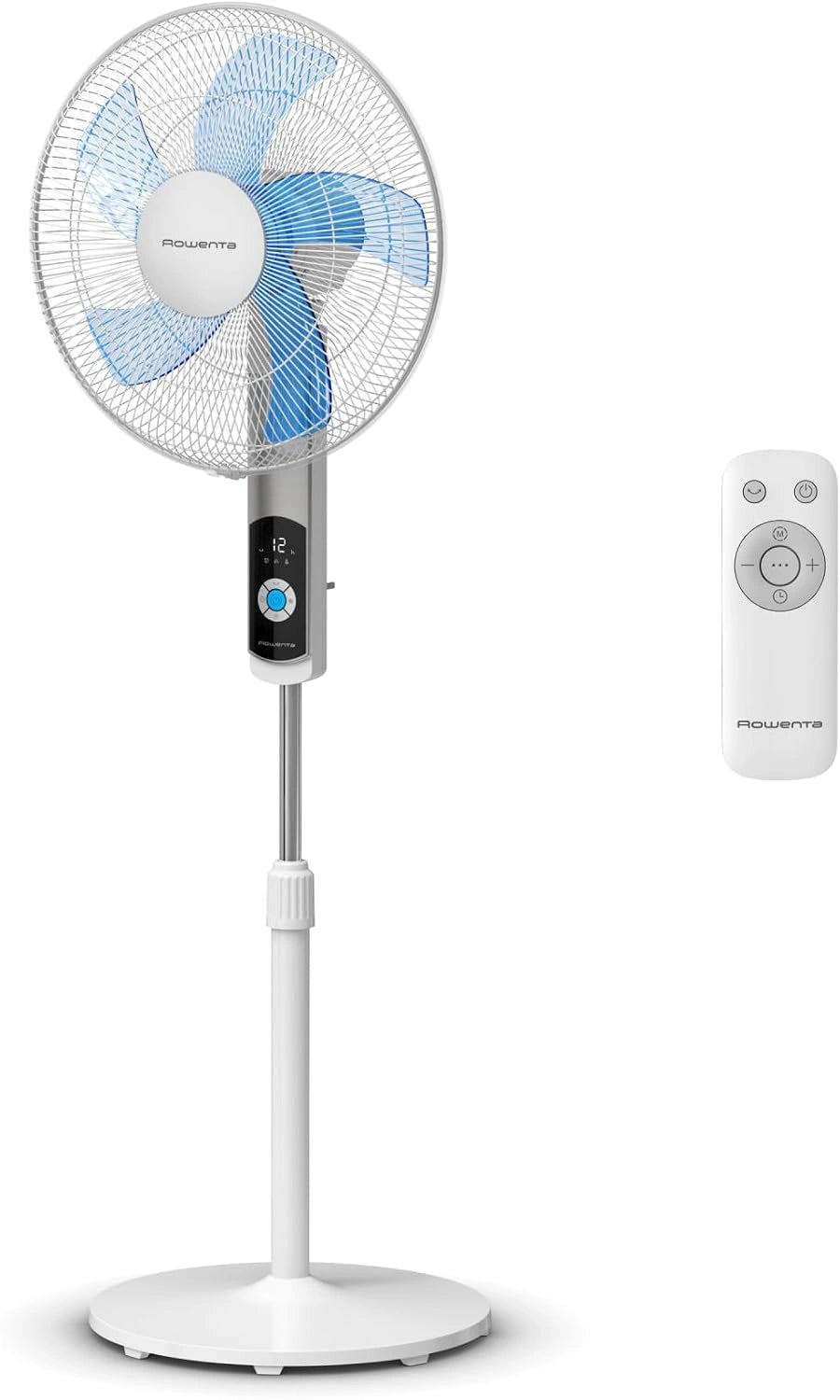 Rowenta Turbo Silence, statiefventilator, krachtig en stil, VU5650, zilver